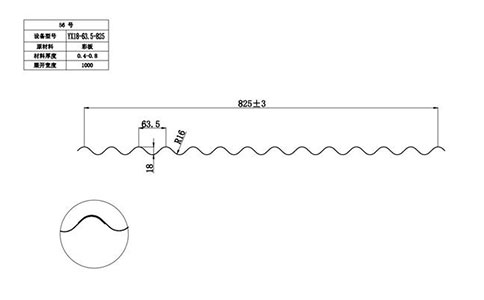 YX18-63.5-825压型钢板