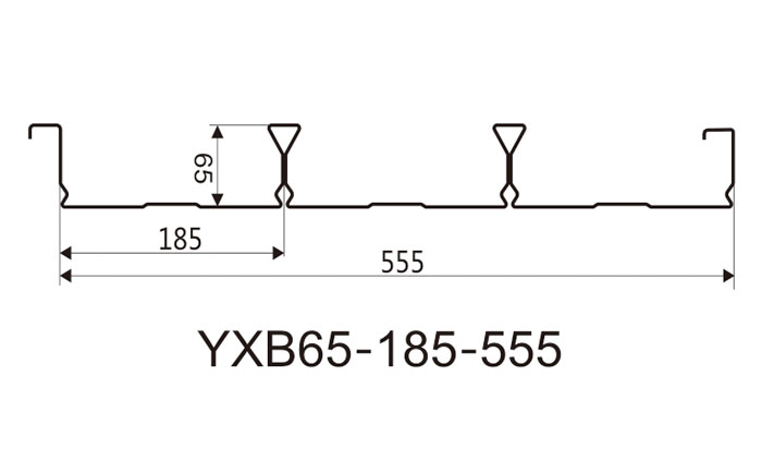 YXB65-185-555闭口楼承板