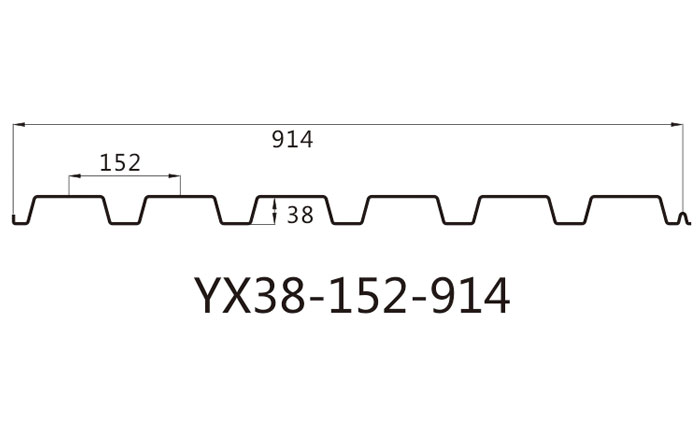 YX38-152-914开口楼承板